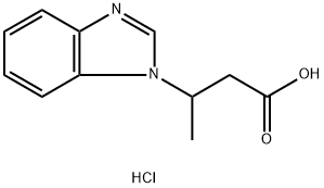 3-Benzoimidazol-1-yl-butyric acid hydrochloride 结构式