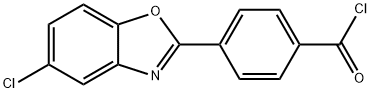 4-(5-Chloro-1,3-benzoxazol-2-yl)benzoyl chloride 结构式