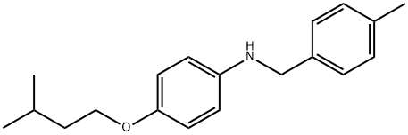 4-(Isopentyloxy)-N-(4-methylbenzyl)aniline 结构式