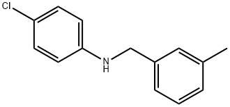 4-Chloro-N-(3-methylbenzyl)aniline 结构式