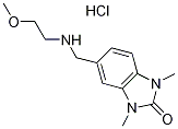 5-[(2-Methoxy-ethylamino)-methyl]-1,3-dimethyl-1,3-dihydro-benzoimidazol-2-one hy 结构式