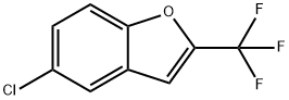 5-Chloro-2-(trifluoromethyl)benzofuran 结构式