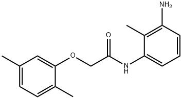 N-(3-Amino-2-methylphenyl)-2-(2,5-dimethylphenoxy)acetamide 结构式