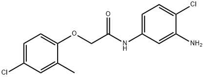 N-(3-Amino-4-chlorophenyl)-2-(4-chloro-2-methylphenoxy)acetamide 结构式