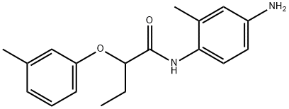 N-(4-Amino-2-methylphenyl)-2-(3-methylphenoxy)-butanamide 结构式