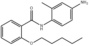 N-(4-Amino-2-methylphenyl)-2-(pentyloxy)benzamide 结构式