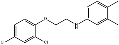 N-[2-(2,4-Dichlorophenoxy)ethyl]-3,4-dimethylaniline 结构式