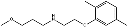 N-[2-(2,5-DIMETHYLPHENOXY)ETHYL]-3-METHOXY-1-PROPANAMINE 结构式