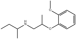 N-[2-(2-Methoxyphenoxy)propyl]-2-butanamine 结构式