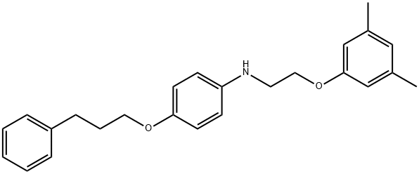 N-[2-(3,5-Dimethylphenoxy)ethyl]-4-(3-phenylpropoxy)aniline 结构式