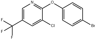 2-(4-bromophenoxy)-3-chloro-5-(trifluoromethyl)pyridine 结构式