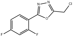 2-(chloromethyl)-5-(2,4-difluorophenyl)-1,3,4-oxadiazole 结构式