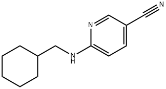6-((环己基甲基)氨基)烟腈 结构式