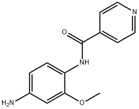 N-(4-氨基-2-甲氧基苯基)异烟酰胺 结构式