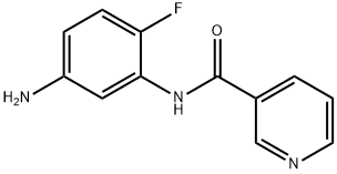 N-(5-amino-2-fluorophenyl)nicotinamide 结构式