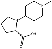 1-(1-Methylpiperidin-4-yl)pyrrolidine-2-carboxylic  acid 结构式