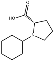 1-Cyclohexylpyrrolidine-2-carboxylic  acid 结构式