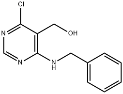 [4-(苄胺)-6-氯-5-嘧啶基]甲醇 结构式