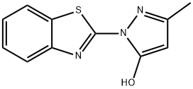 1-(1,3-benzothiazol-2-yl)-3-methyl-1H-pyrazol-5-ol 结构式