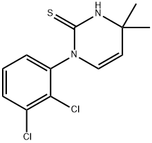 1-(2,3-二氯苯基)-4,4-二甲基-1,4-二氢嘧啶-2-硫醇 结构式