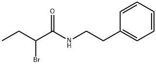 2-溴-N-(2-苯基乙基)丁酰胺 结构式