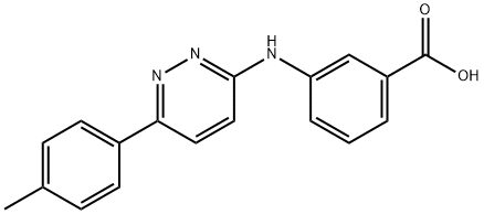 3-{[6-(4-甲基苯基)哒嗪-3-基]氨基}苯甲酸 结构式