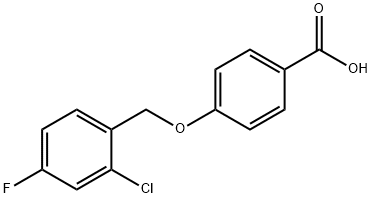 4-[(2-chloro-4-fluorobenzyl)oxy]benzoic acid 结构式