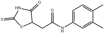 N-(3,4-dimethylphenyl)-2-(2-mercapto-4-oxo-4,5-dihydro-1,3-thiazol-5-yl)acetamide 结构式