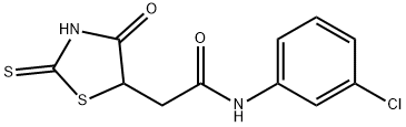 N-(3-CHLOROPHENYL)-2-(2-MERCAPTO-4-OXO-4,5-DIHYDRO-1,3-THIAZOL-5-YL)ACETAMIDE 结构式