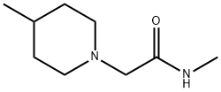 N-甲基-2-(4-甲基哌啶-1-基)乙酰胺 结构式