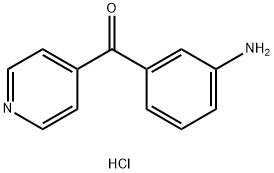 (3-氨基苯基)(吡啶-4-基)甲酮二盐酸盐 结构式