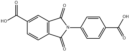2-(4-甲酸基-苯基)-1,3-二氧代-2,3-二氢-1H-异5-吲哚甲酸 结构式