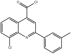 8-氯-2-(3-甲基苯基)喹啉-4-甲酰氯 结构式