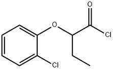 2-(2-氯苯氧基)丁酰氯化物 结构式