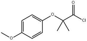 2-(4-甲氧基苯氧基)-2-甲基丙醇基氯化物 结构式