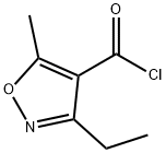 3-乙基-5-甲基-4-异恶唑甲酰氯 结构式