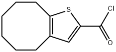4,5,6,7,8,9-hexahydrocycloocta[b]thiophene-2-carbonyl chloride 结构式