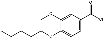 3-甲氧基-4-(戊氧基)苯甲酰氯 结构式