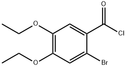 2-溴-4,5-二乙氧基苯甲酰氯 结构式