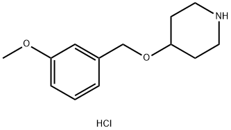 4-[(3-Methoxybenzyl)oxy]piperidine hydrochloride 结构式