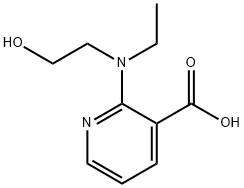 2-[Ethyl(2-hydroxyethyl)amino]nicotinic acid 结构式