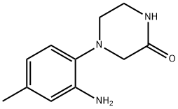 4-(2-Amino-4-methylphenyl)-2-piperazinone 结构式