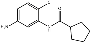 N-(5-Amino-2-chlorophenyl)cyclopentanecarboxamide 结构式