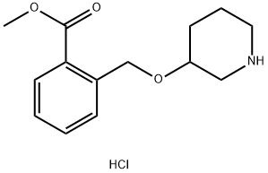 Methyl 2-[(3-piperidinyloxy)methyl]benzoatehydrochloride 结构式