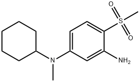 N1-Cyclohexyl-N1-methyl-4-(methylsulfonyl)-1,3-benzenediamine 结构式