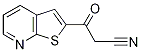 3-Oxo-3-thieno[2,3-b]pyridin-2-ylpropanenitrile 结构式