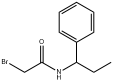 2-Bromo-N-(1-phenylpropyl)acetamide 结构式