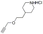 4-[2-(2-Propynyloxy)ethyl]piperidine hydrochloride 结构式