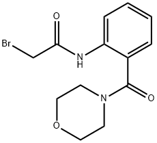 2-Bromo-N-[2-(4-morpholinylcarbonyl)phenyl]-acetamide 结构式