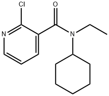 2-Chloro-N-cyclohexyl-N-ethylnicotinamide 结构式